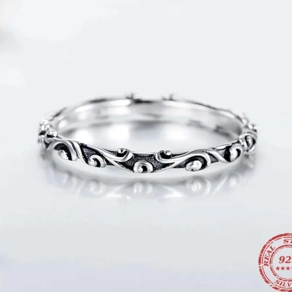 925 Sterling Silver Vintage Stackable Classic Ring size 6, 7 - Picture 1 of 4